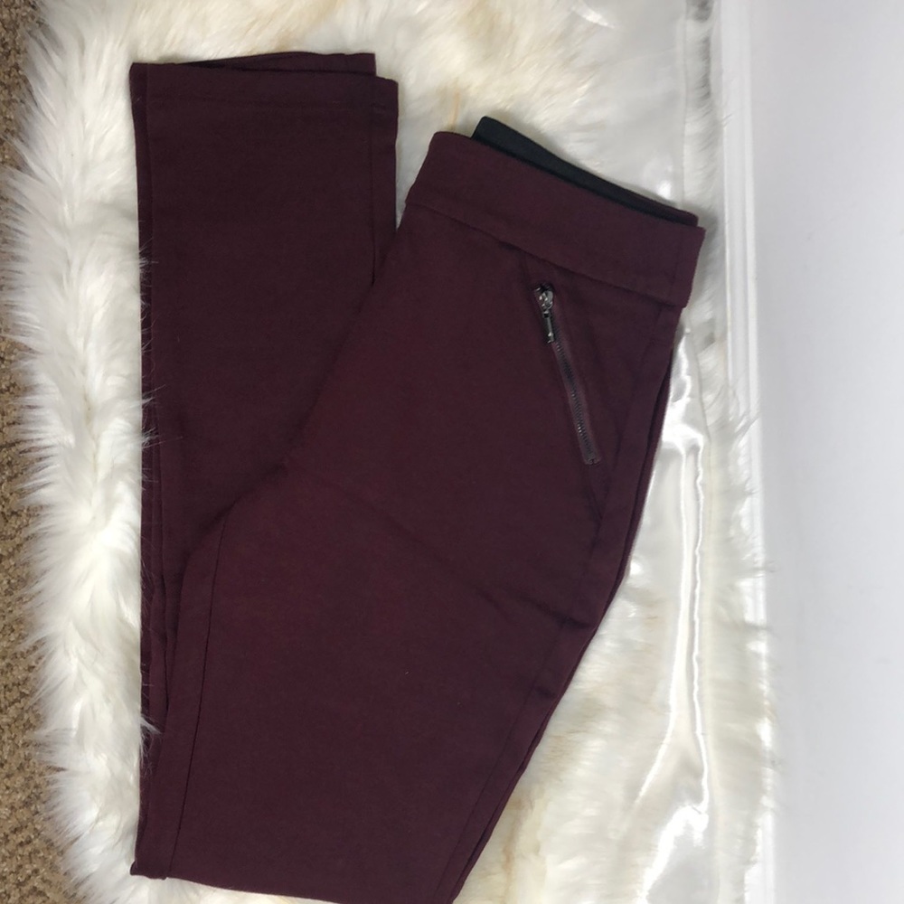 INC Maroon Stretch Dress Pants